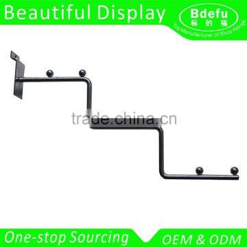 Chrome plating display hanger hook for slatwall