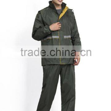 Newest Raincoat Factory High Quality Electrostatic Prevention Raincoat Suit With Pant for Men photo-3
