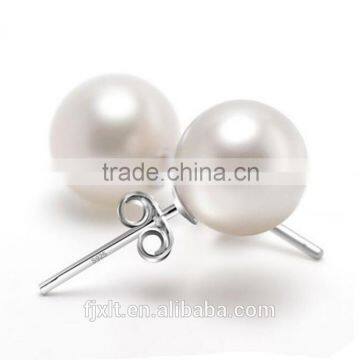 925 Sterling Silver natural freshwater pearl earrings