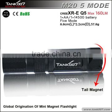 190lumens five mode Q5 emergency flashlight TANK007 M10