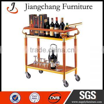 wooden bar cart drinks trolley JC-ZS19