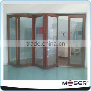 Excellent exterior solid wooden accordion bifold bathroom door