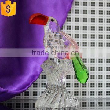 2016 cute transparent murano glass animal figurines miniatures