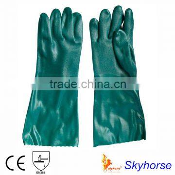 PVC water resistant long sleeve work gloves