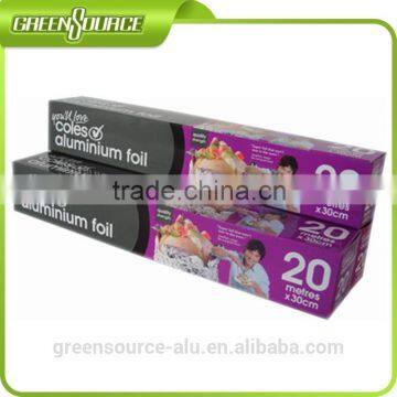 household aluminium foil roll food packaging supermarket wholesale