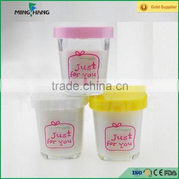 150ml yogurt glass jar/pudding glass bottle