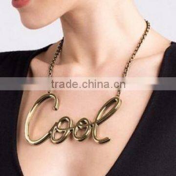 Alloy Letter COOL necklace