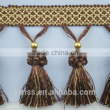 wholesale fancy curtain tassel fringe accessory,fringe curtain tassel trims