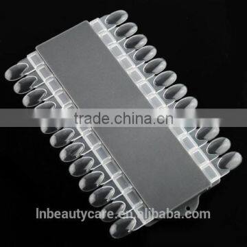 24 Clear Removable Nail Polish Palette Color Chart Display Art Tip photo-3