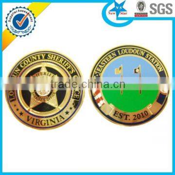 2015 cheap custom design coin metal