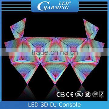 newest patent wholesale rgb led pixel display lighting dj booth hd video stage dancing