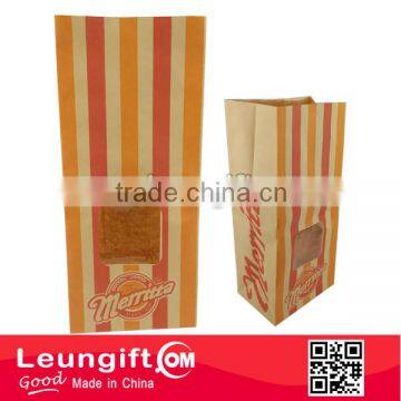Windowed Large Popcorn Bag Moistureproof Paper Bag