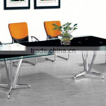 office furniture glass office table design, meeting table,foshan perfect office furniture PT-C012