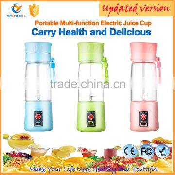 3.7V battery smoothie eco-friendly material juicer bottle mini milkshake hand fruit juice blender