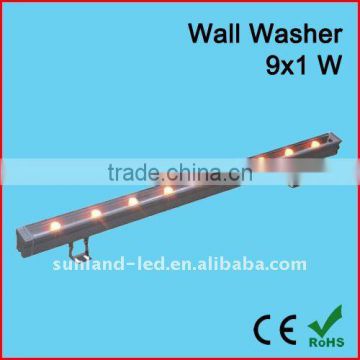 9W ip65 waterproof led wall washer/party light wall washer