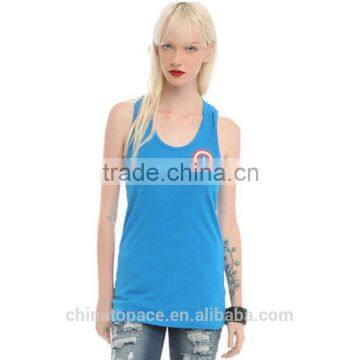Wholesale Custom Printed Logo Sleeveless Long Gym Bodybuilding Ladies Tank Top With Hood