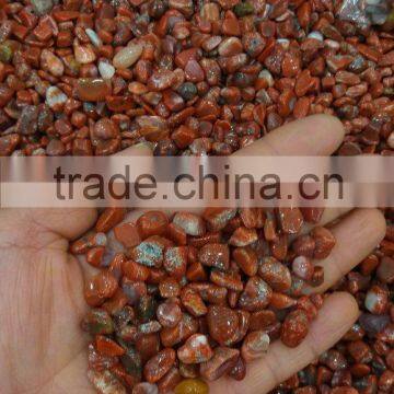 Natural Crystal Gravel Southern Red Agate Crushed Tumbled Stone Red Jade for Home Decor photo-3