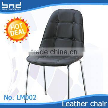 Cheap hot sell elegant leather DSW restaurant dining chair LM002