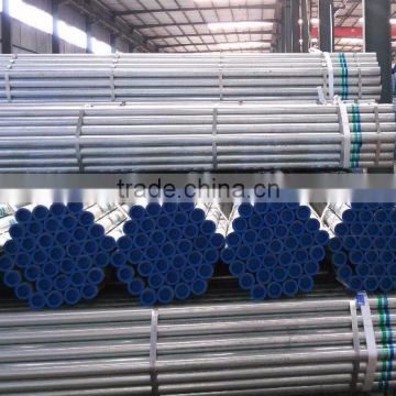 ASTM A53 Schedule 40 Plain end Galvanized Carbon ERW steel pipe