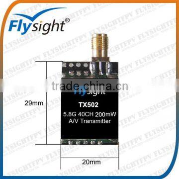 H1751 NEW Flysight Wireless Micro 5.8GHz FPV 40CH 200mW Raceband Transmitter TX502 for FPV Racing