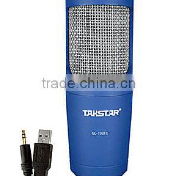 Large diaphragm laptop condenser microphone,Network karaoke recording microphone,USB computer recording microphone