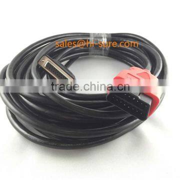 auto wire harness OBD2 male connector to d-sub db25 female cable for car diagnostic machine