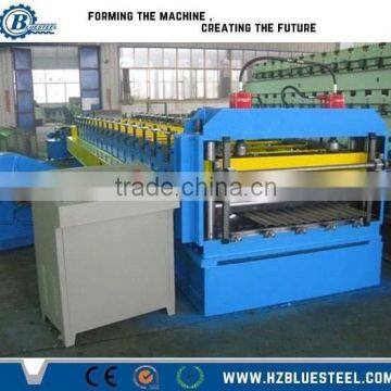 Protable Metal Roofing Sheet Roll Forming Machine / Zinc Roofing Roller Former Maker