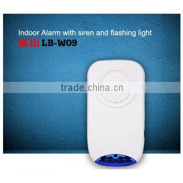 ERAY Wireless Smart Plug Indoor Siren Wireless Connection With Control Panel Siren Alarm With Flashing Light LB-W09