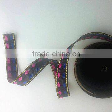 Custom Fabric Polyester Woven Ribbon Polyester Jacquard Webbing Strap