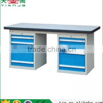 TJG High Quality Metal Desk Industrial Workbench With Drawer Customizable photo-3