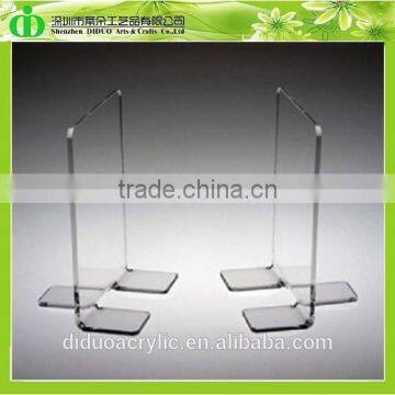 DDE-B195 Trade Assurance Shenzhen Factory Wholesale Cheap Clear Plastic Bookends