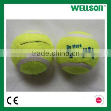 Pre-cut pet tennis ball