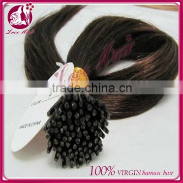 7A brazilian virgin hair i tip hair extensions wholesale