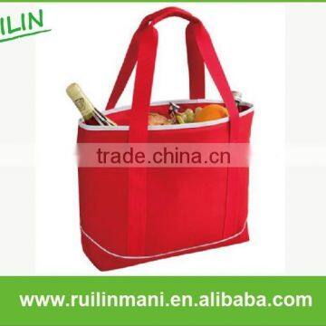 Fashion Red Tote Cooler Bag for Lady