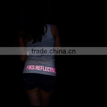 OEM Service !!! T-shirt Label /logo With Reflective Heat Transfer Vinyl photo-2