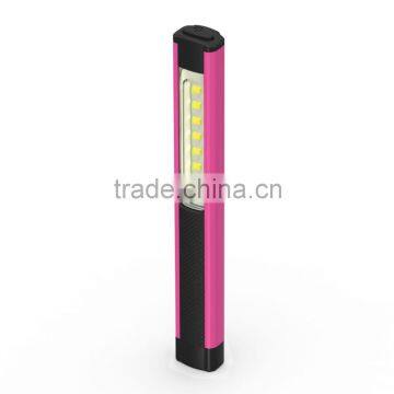 6 led Pocket magnet Pen light with work light and flashlight can be rechargeable