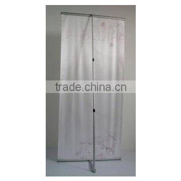 high quality indoor aluminum advertising L banner stand