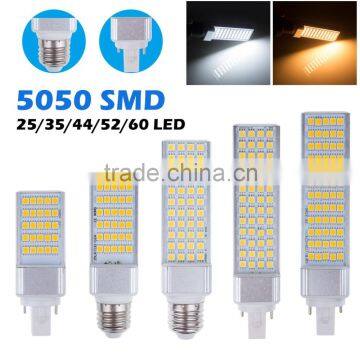 CE&RoHS LED Bulbs G23 E27 G24D LED Corn Bulb Lamp Light 2835 SMD 5050 LED PL light 180 Degree Horizontal Plug Light