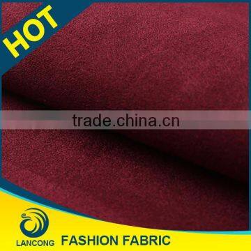 Certified product Small MOQ Beautiful washable suede fabric