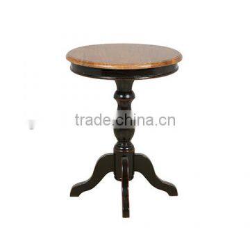 Country Style Country Side Wood Black Tea Table photo-3