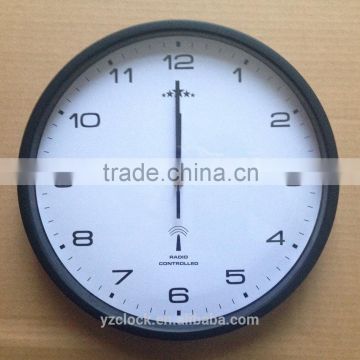 hot selling 12 inch plastic DCF Radio controlled wall clock 2015