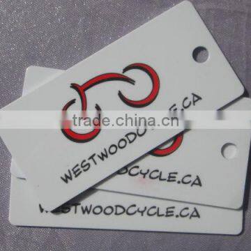 Hard Plastic custom barcode key tags