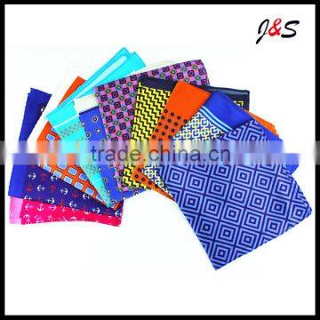 2015 Latest Design suit pocket square for man