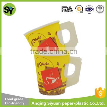 7oz Takeaway Coffee Paper Cups Wholesale With Handle