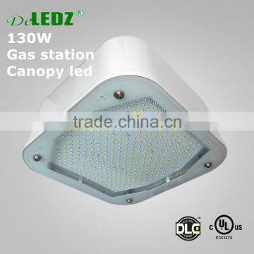 IP65 waterproof outdoor surface mounted dlc led gas station anti-explosion canopy led light square 130W 5700K GAL130