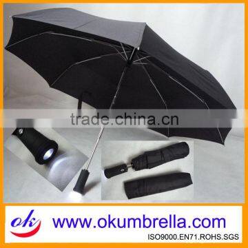 Cheap Foldable Automatic Umbrella LED Umbrella handle