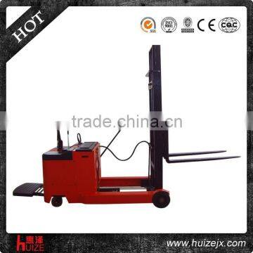 1t warehouse material handling electric reach stacker