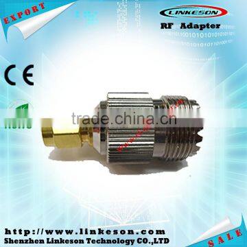 UHF female to SMA male connector