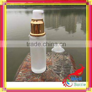 Aluminum Lotion Pump Airless Cosmetic Bottle Cosmetic Glass Lotion Bottles J5-052R