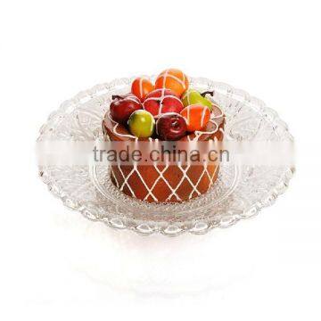 Glass Dinner Plate With Heart Design for Salad photo-4